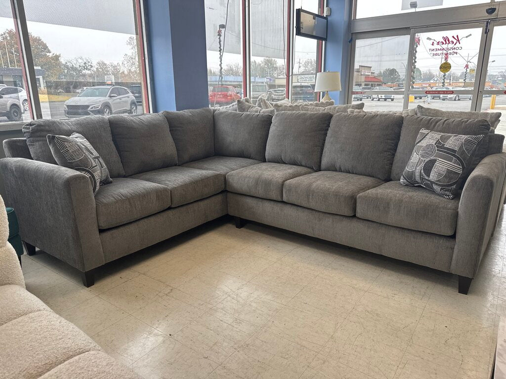 Sims Charcoal NEW Sectional 104x80x36