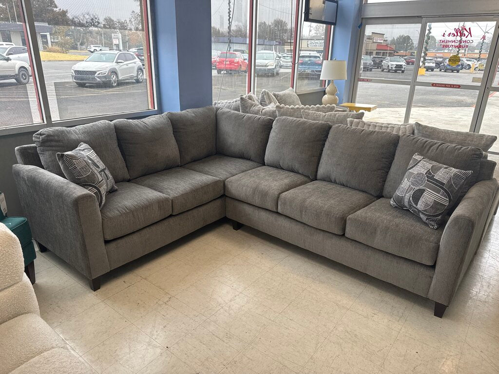 Sims Charcoal NEW Sectional 104x80x36