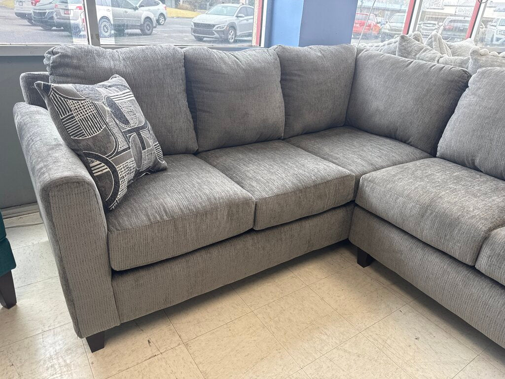 Sims Charcoal NEW Sectional 104x80x36