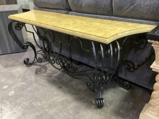 85302 - Iron Base Console Table 78x22x30