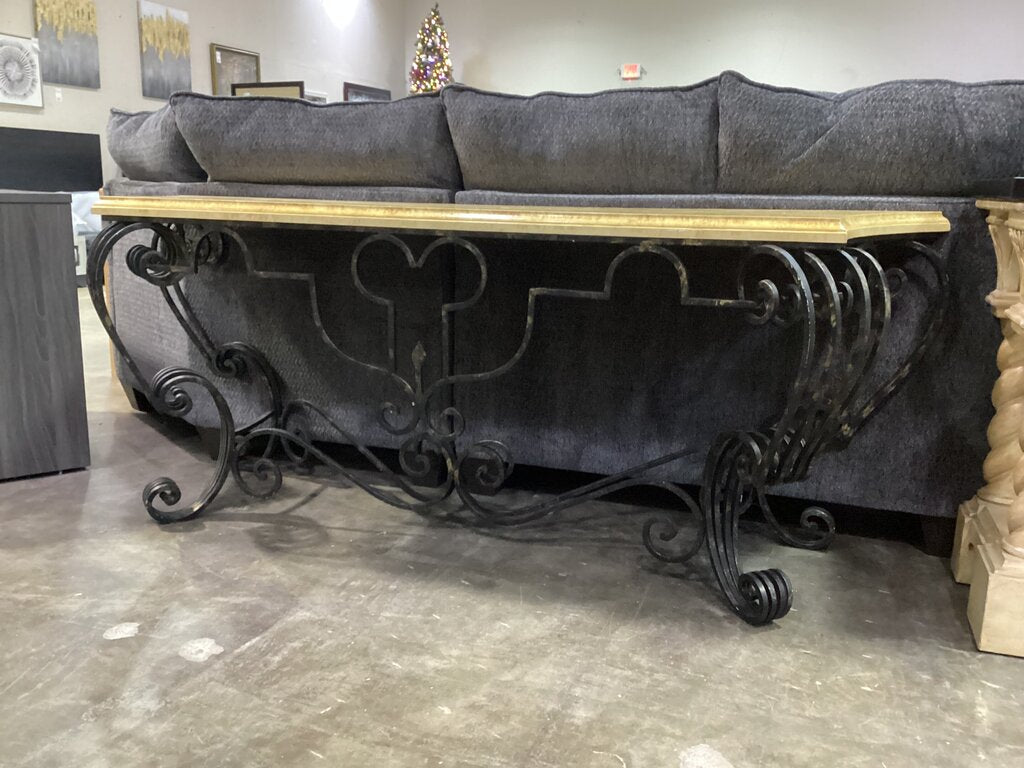 85302 - Iron Base Console Table 78x22x30