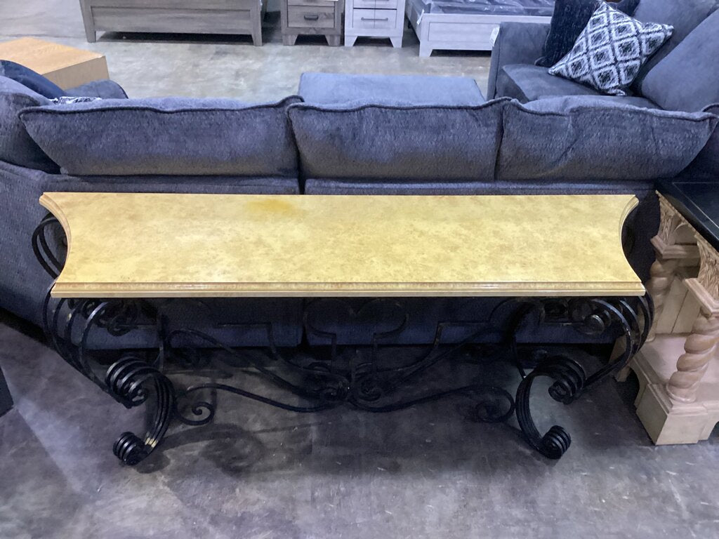 85302 - Iron Base Console Table 78x22x30