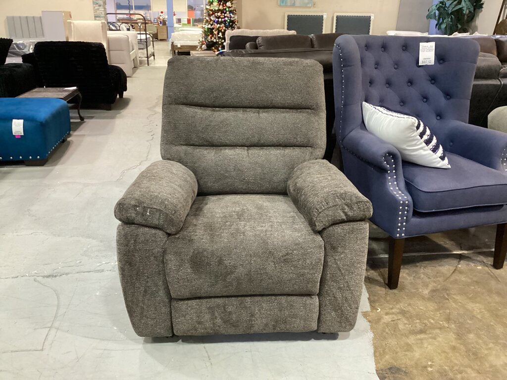 85306 Brown Manual Glider Recliner 37x38x40