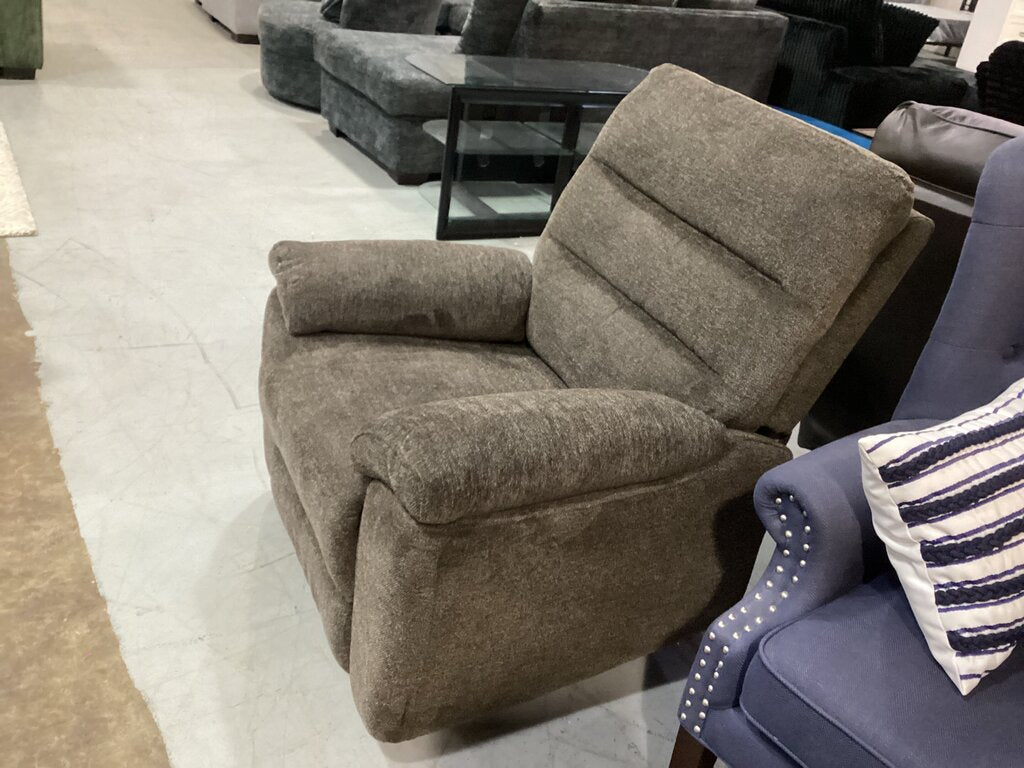 85306 Brown Manual Glider Recliner 37x38x40