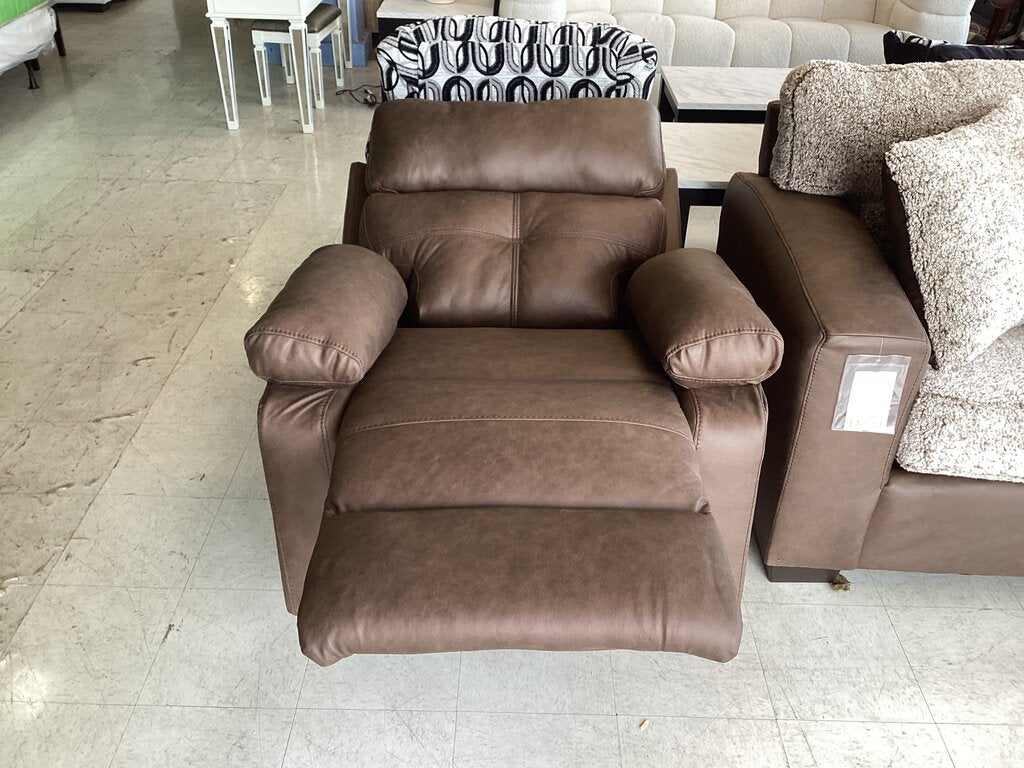 Shearling Tappa Mocha NEW Recliner 38x36x43