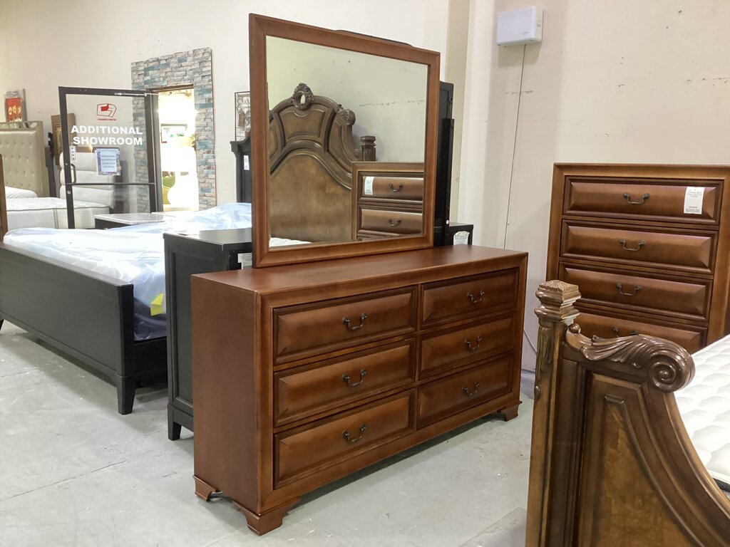 Fairmont NEW Dresser w/Mirror 67x17x35-74 (133394-95)