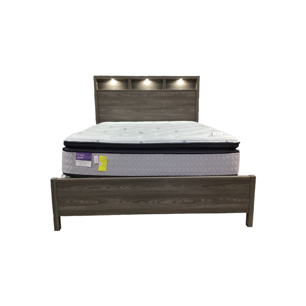 85328 - Evolution Queen Lighted Panel Bed 66x88x57