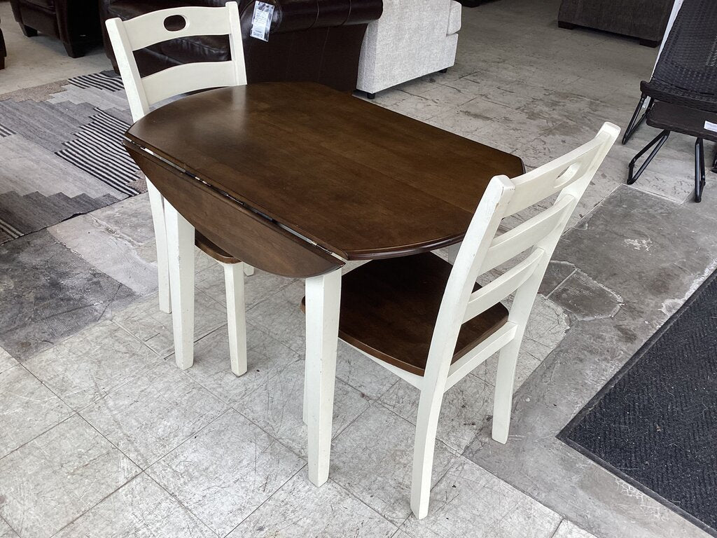 85358 - Ashley Woodanville 3pc Drop Leaf Dinette 40x30