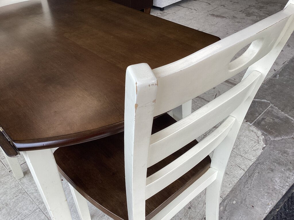 85358 - Ashley Woodanville 3pc Drop Leaf Dinette 40x30