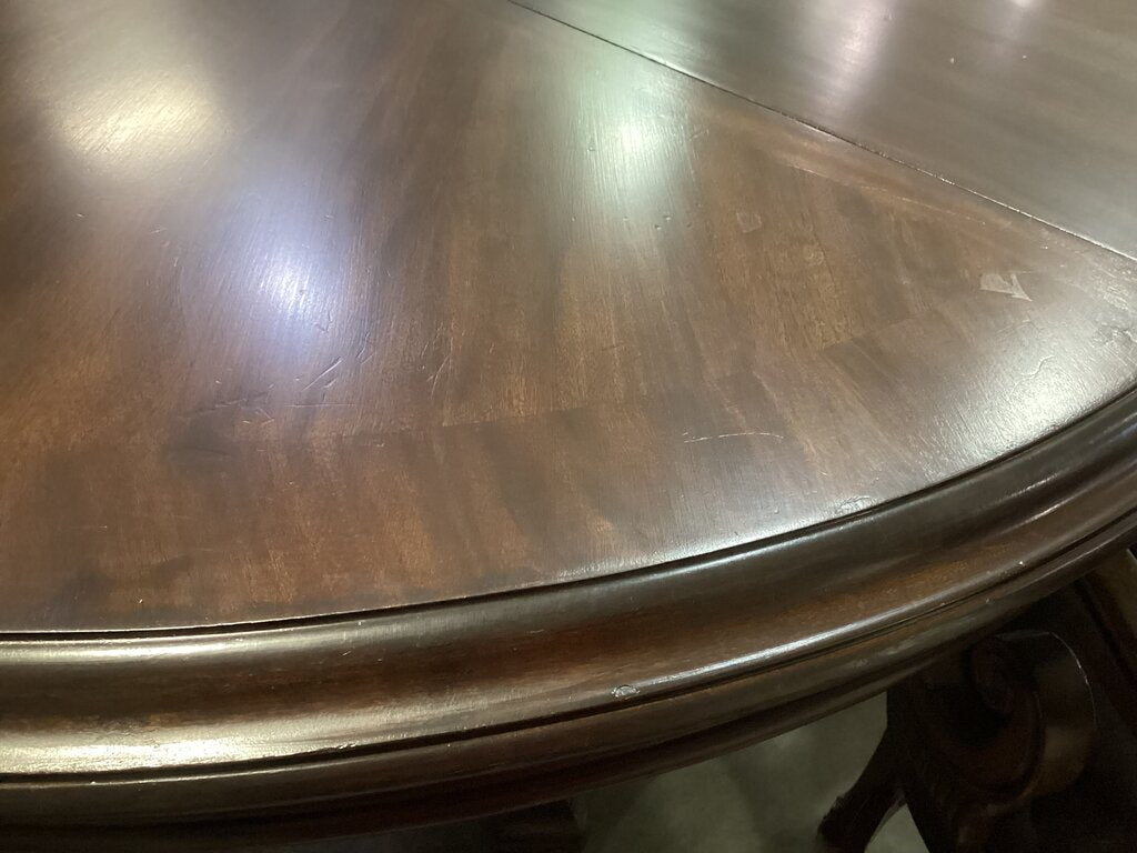 80914 (8524-17) Bernhardt James Island 5pc Counter Height Table w/Leaf 54x54-74x37