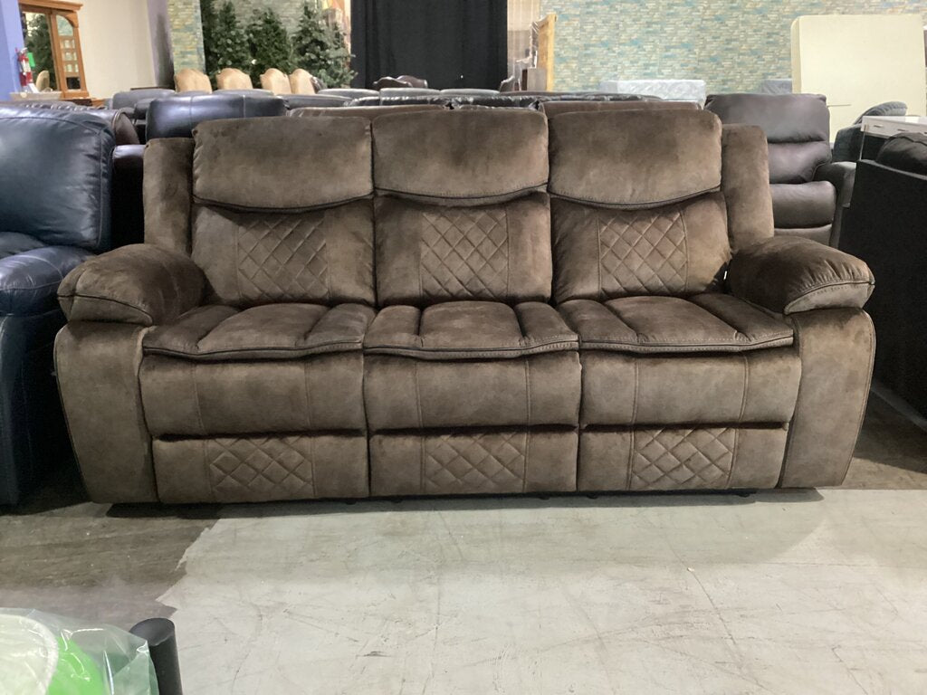 Silverado Brown Brown Motion Sofa 85x34x40 (660320)