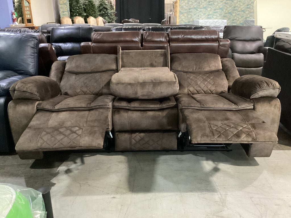 Silverado Brown Brown Motion Sofa 85x34x40 (660320)