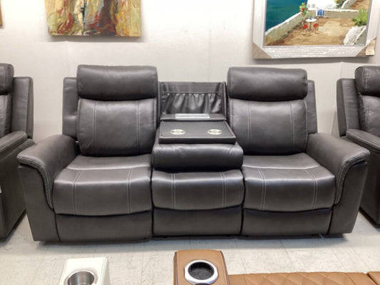 Verona Gray NEW Power Motion Sofa 85x36x42 (676090)