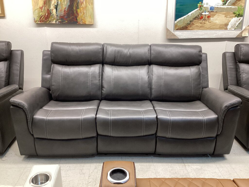 Verona Gray NEW Power Motion Sofa 85x36x42 (676090)
