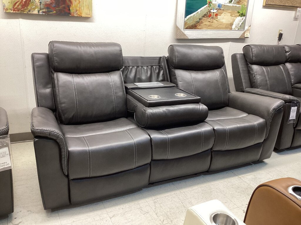Verona Gray NEW Power Motion Sofa 85x36x42 (676090)