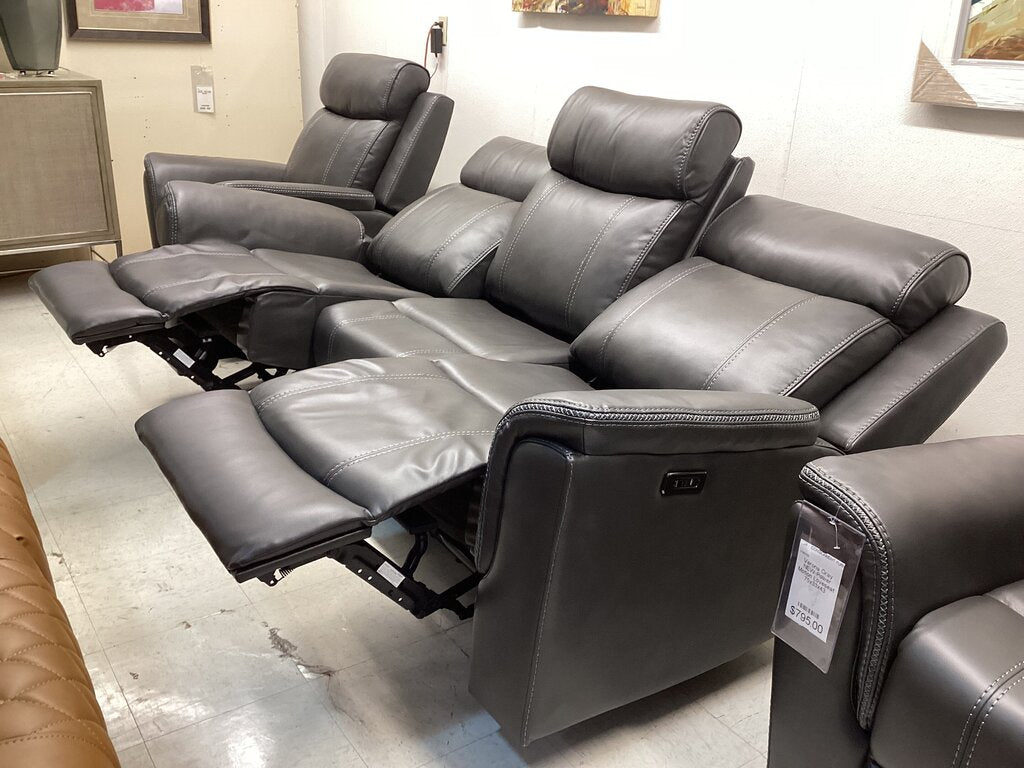 Verona Gray NEW Power Motion Sofa 85x36x42 (676090)