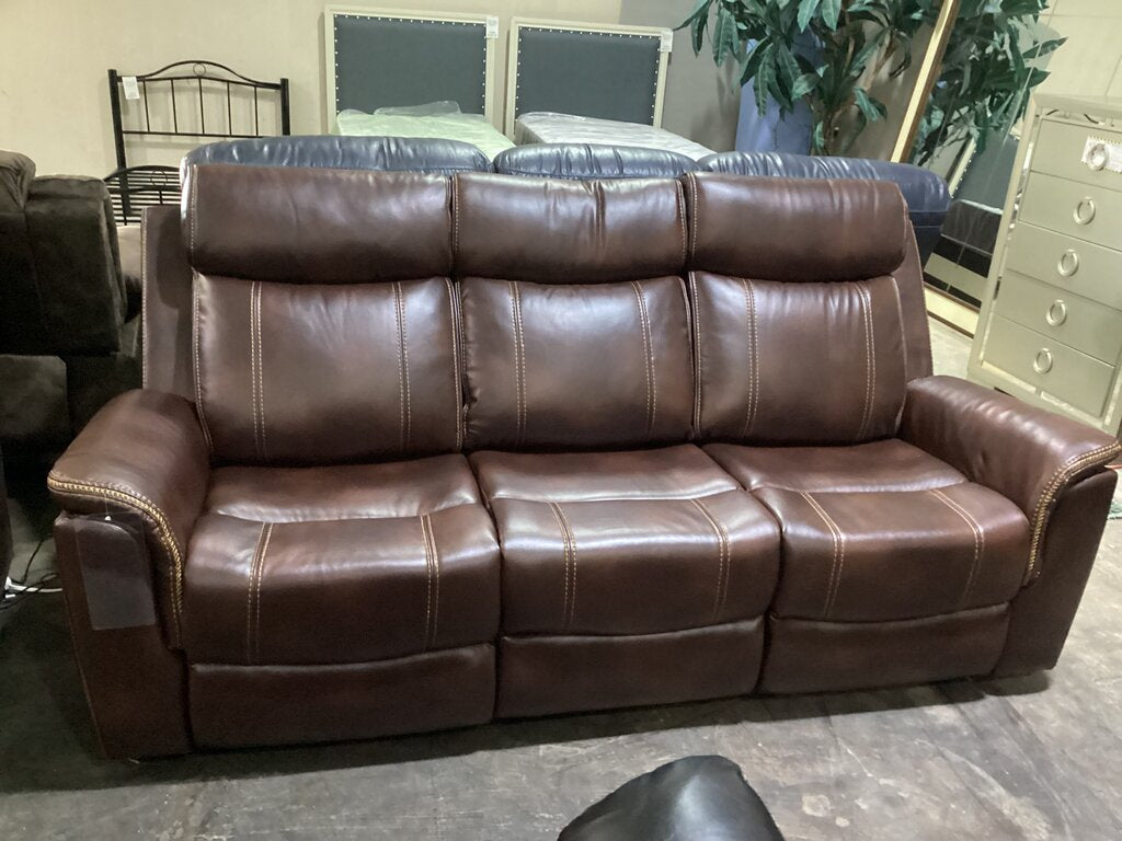 Verona Brown NEW Power Motion Sofa 85x36x42 (676390)