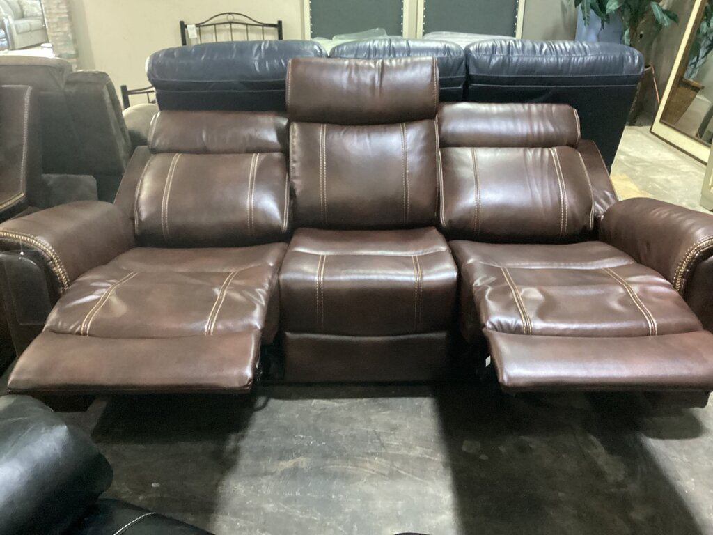 Verona Brown NEW Power Motion Sofa 85x36x42 (676390)