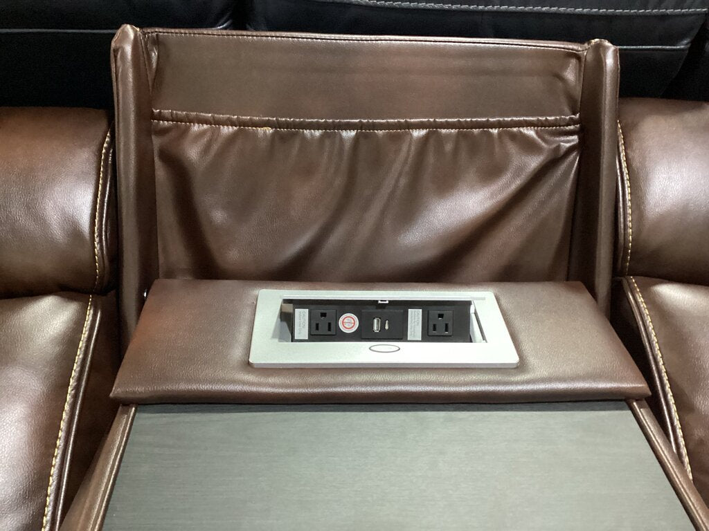 Verona Brown NEW Power Motion Sofa 85x36x42 (676390)