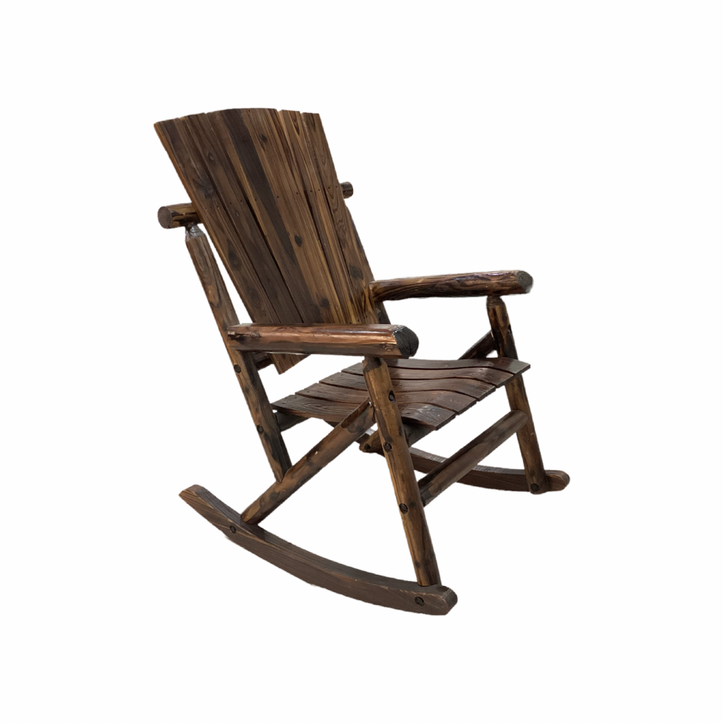 85420 - Leigh Country Hickory Log Wood Rocking Chair 27x22x44