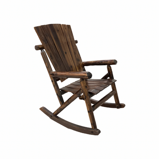 85420 - Leigh Country Hickory Log Wood Rocking Chair 27x22x44