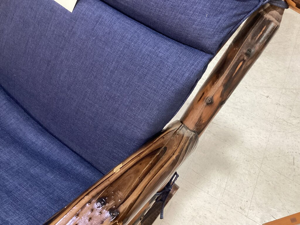 85420 - Leigh Country Hickory Log Wood Rocking Chair 27x22x44