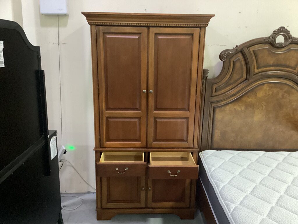 85425 - Solid Wood Cherry Multi Purpose Storage Cabinet 40x19x80