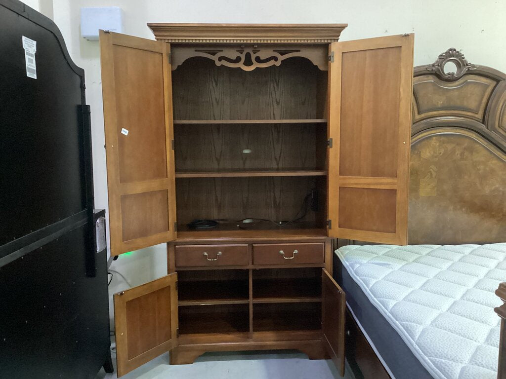 85425 - Solid Wood Cherry Multi Purpose Storage Cabinet 40x19x80