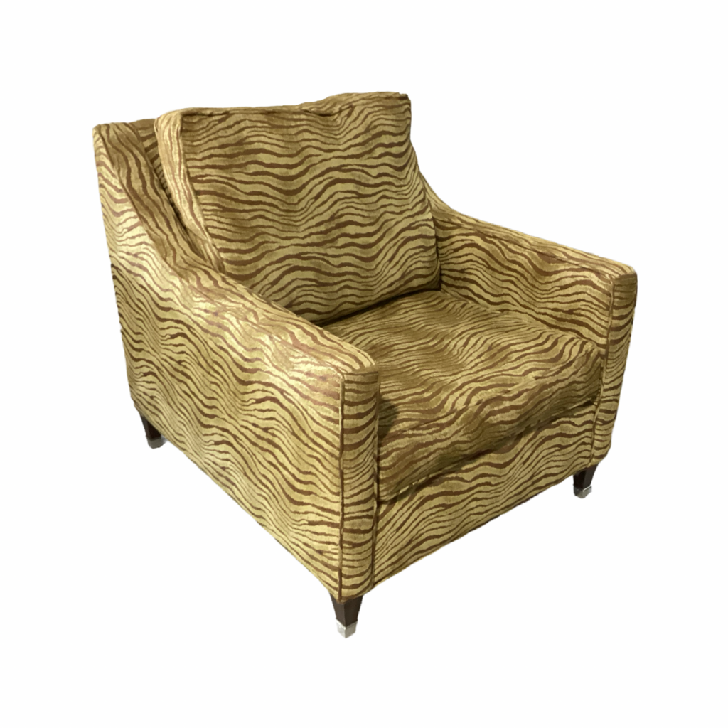 85408 - Miles Talbolt Tiger Striped Katie Chair - 32x37x34