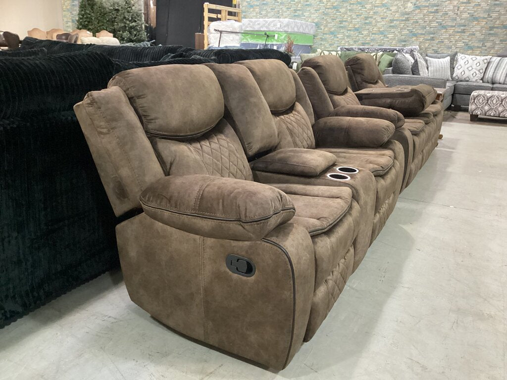 Silverado Brown NEW Motion Loveseat 75x34x40 (660321)