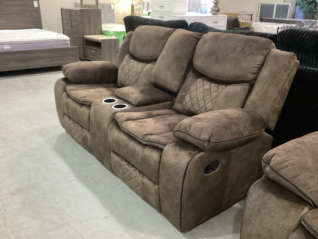 Silverado Brown NEW Motion Loveseat 75x34x40 (660321)