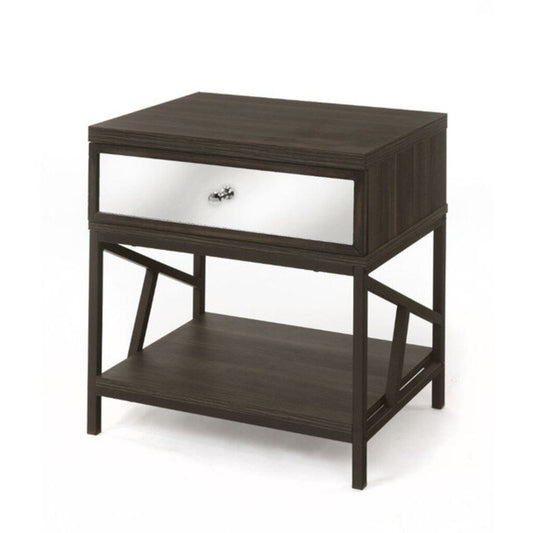 80978 - Adrianna Mirrored Front Nightstand 21x16x24