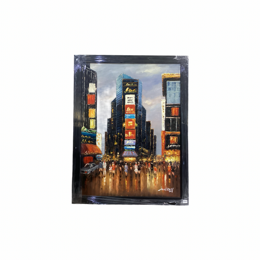 85493 (8549-9)Times Square Framed Painting 44x56