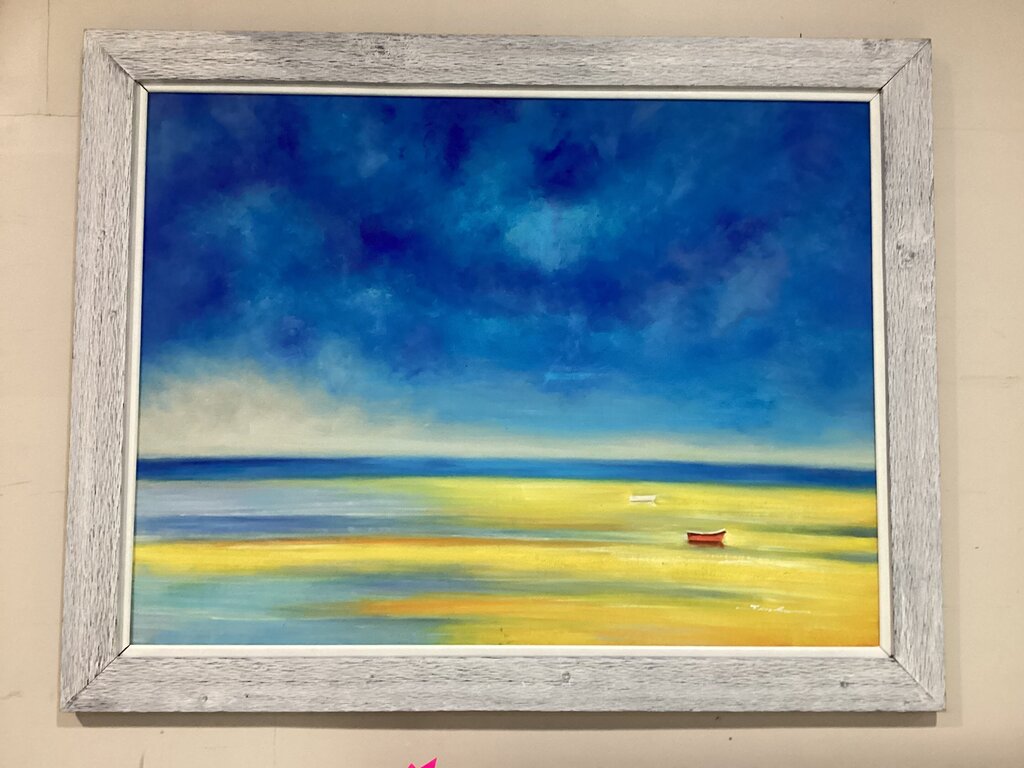 85491 (8549-7) Blue Sky Framed Painting 56x44