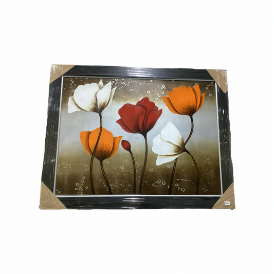 85485 (8536-1) Poppies Framed Painting 56x44