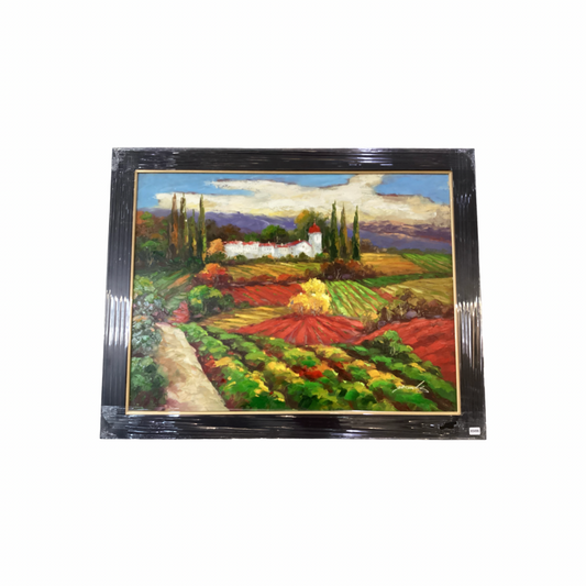 85496 (8536-12) Tuscan Landscape Framed Painting 56x44
