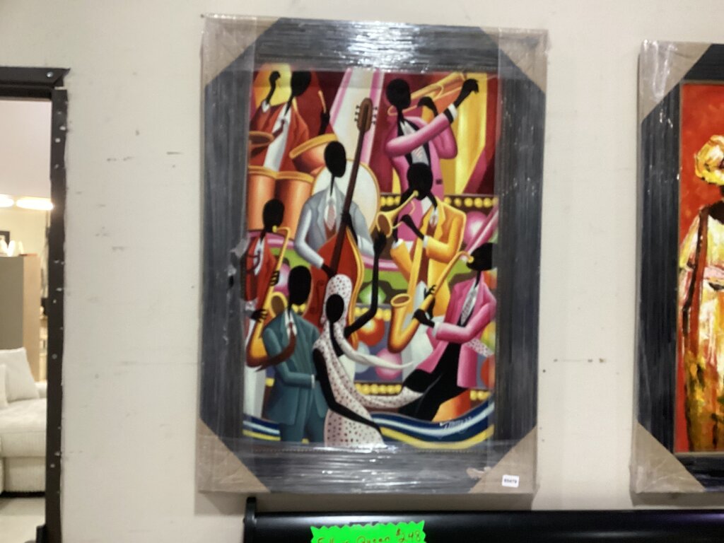 85479 (8535-10) Jam Session Framed Painting 32x44