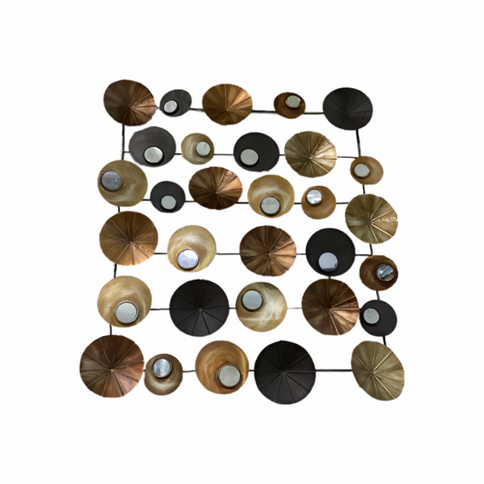 85465 Modern Circles Metal Wall Art 35x30