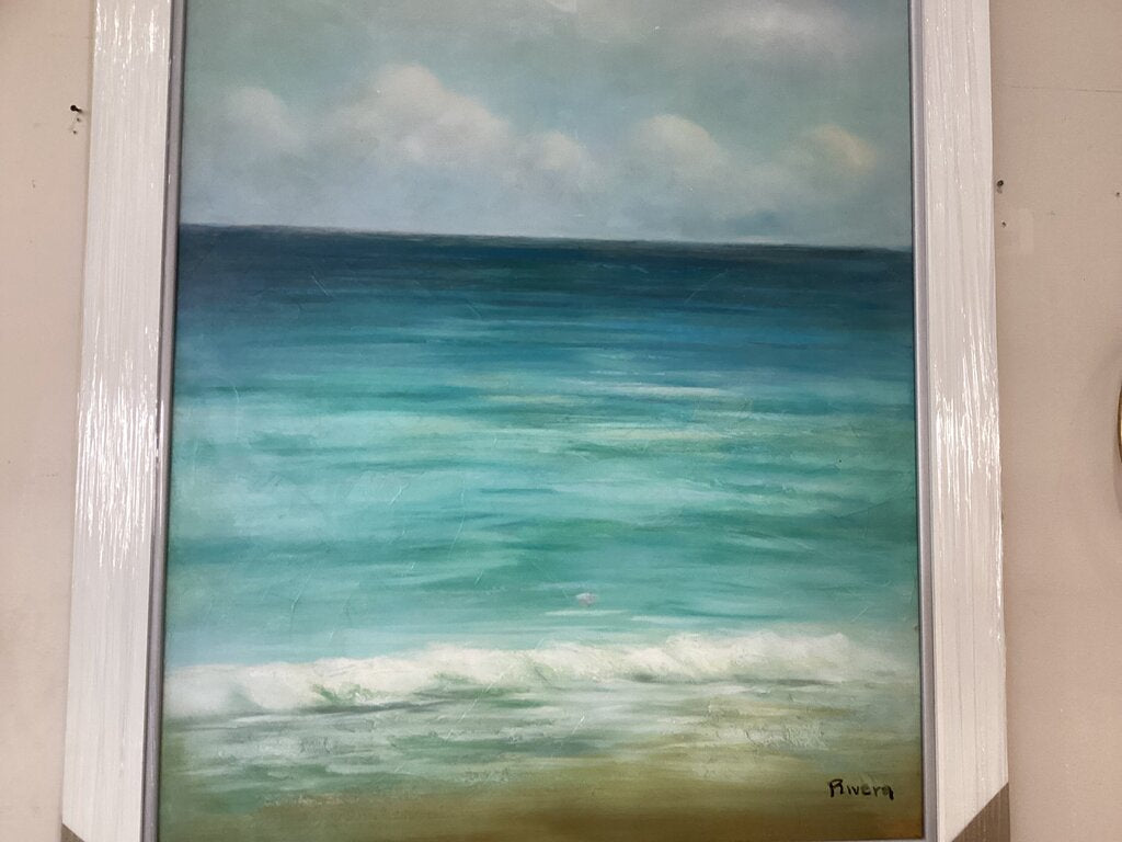 85495 (8536-11) Ocean Seascape Framed Painting 44x56