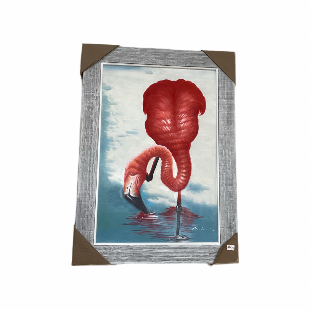 85476 (8535-7) Flamingo Framed Painting 32x44
