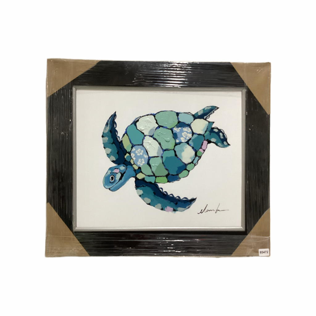 85472 (8535-3) Sea Turtle Framed Painting 32x28