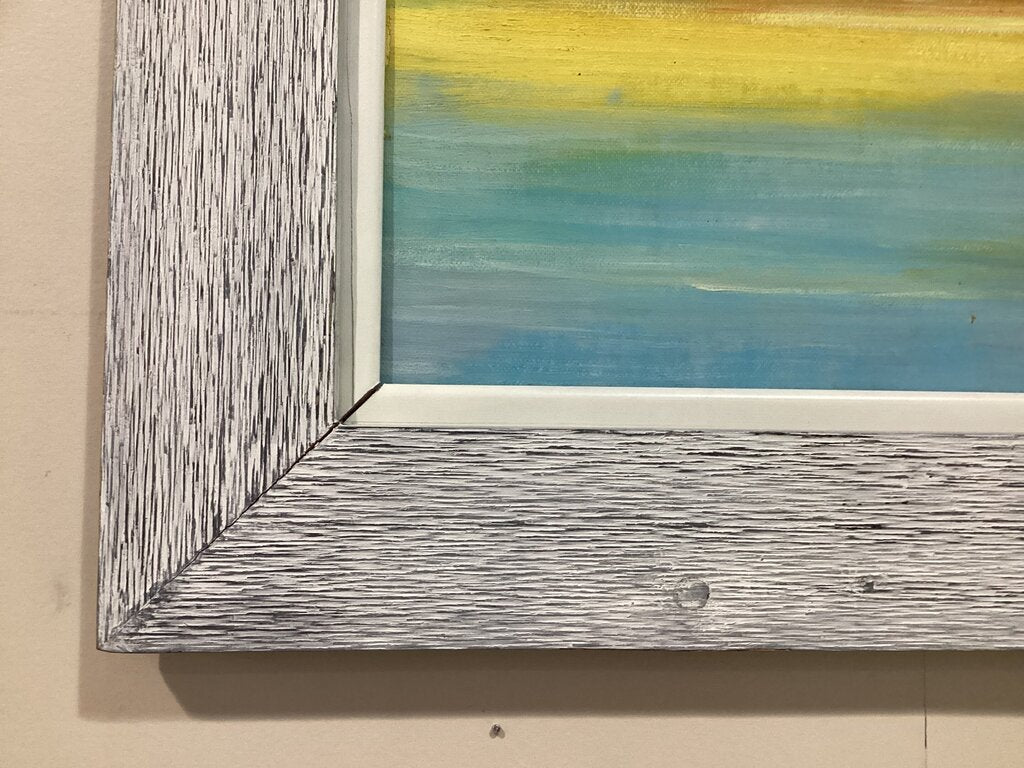 85491 (8549-7) Blue Sky Framed Painting 56x44