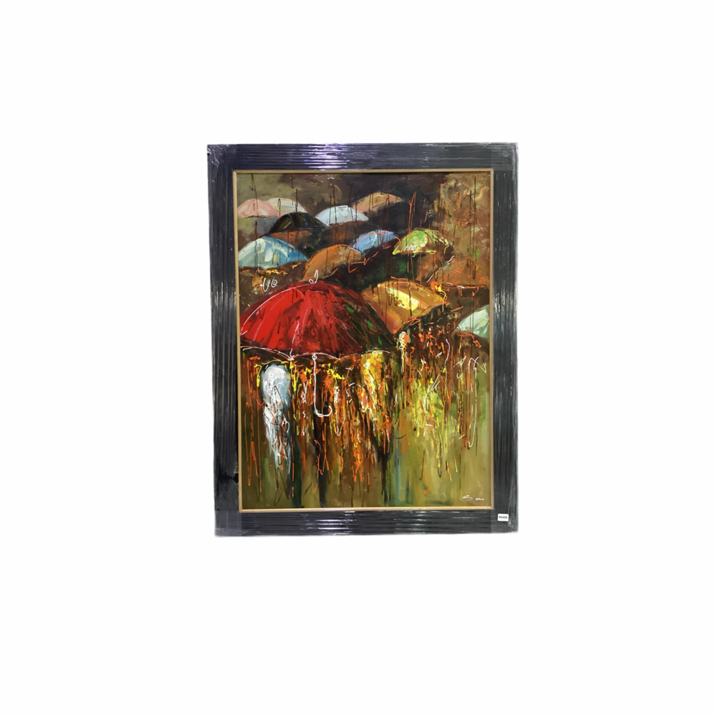 85490 (85490-6) Umbrellas Framed Painting 44x56