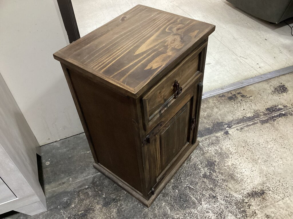 85545 - Rustic Wood Nightstand / Side Table 19x15x28