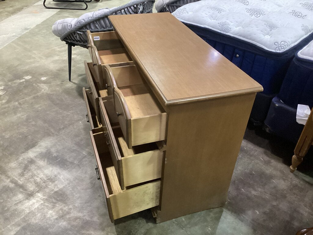 85546 - Small 6 Drawer Dresser 44x18x32