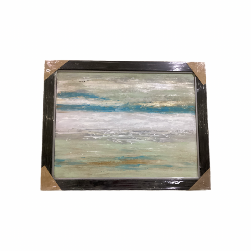 85484 (8535-15) Abstract Waves Framed Painting 56x44