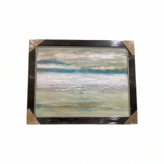 85484 (8535-15) Abstract Waves Framed Painting 56x44
