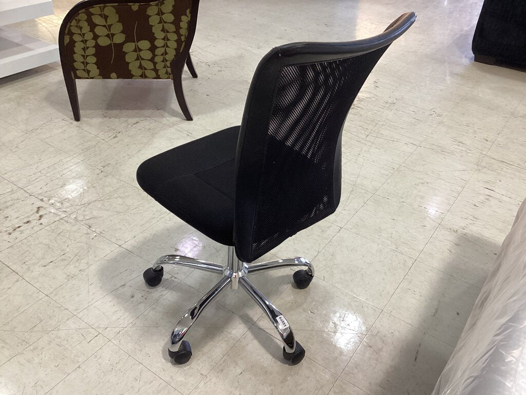 85551 Black Rolling Task Chair 17x16x38
