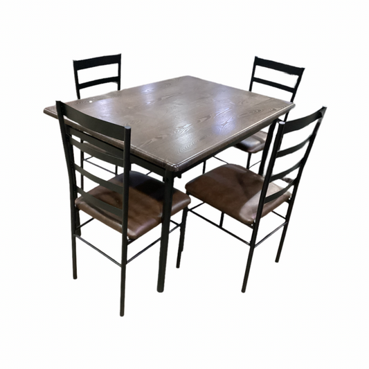 85571 Wood & Metal 5pc Dining Set 32x46x31