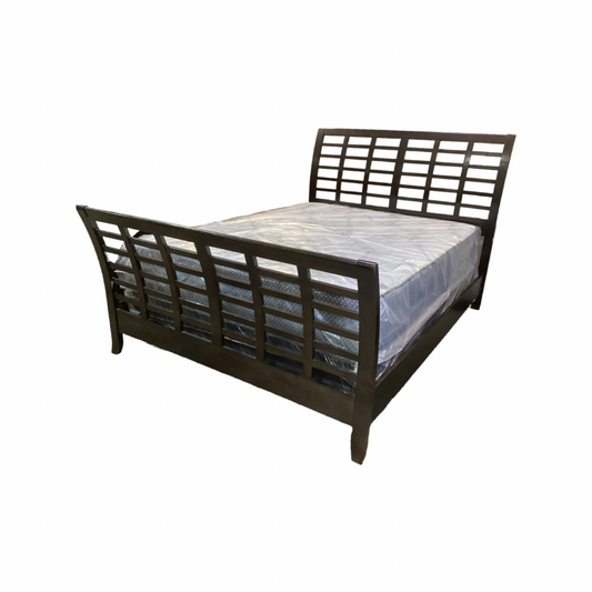 85575 - Waffle Sleigh Queen Bed Frame 64x91x52